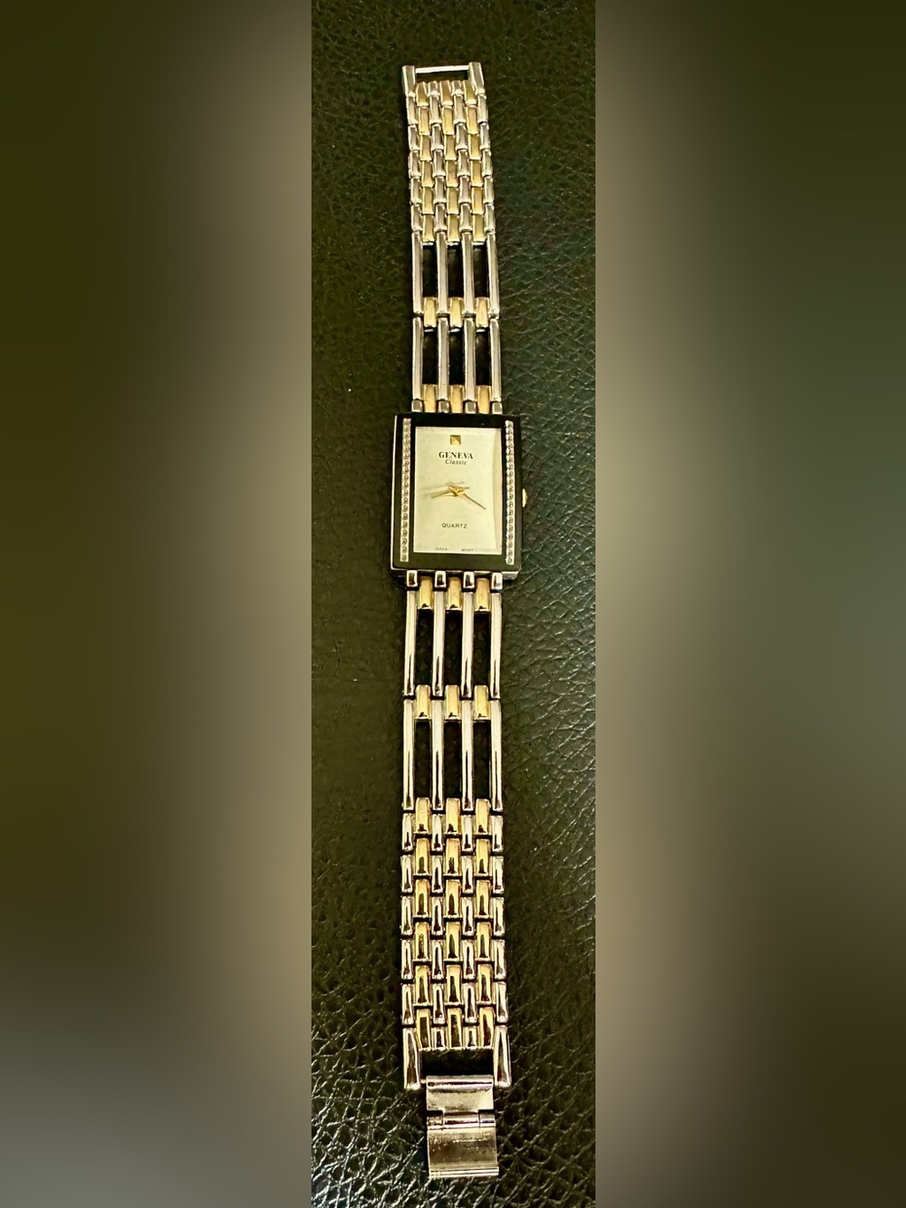 Geneva Women's Bracelet Watch in Silver and Gold Tones